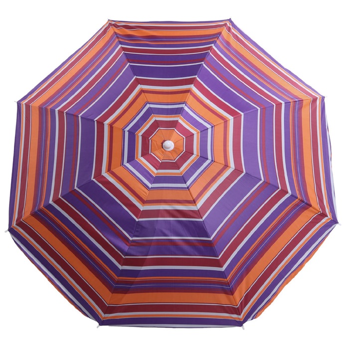Зонт пляжный "Модерн" сер. покрытие d=180, h=195 микс